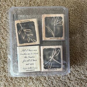 Stampin' Up! Black and Tan Botanical Stamps